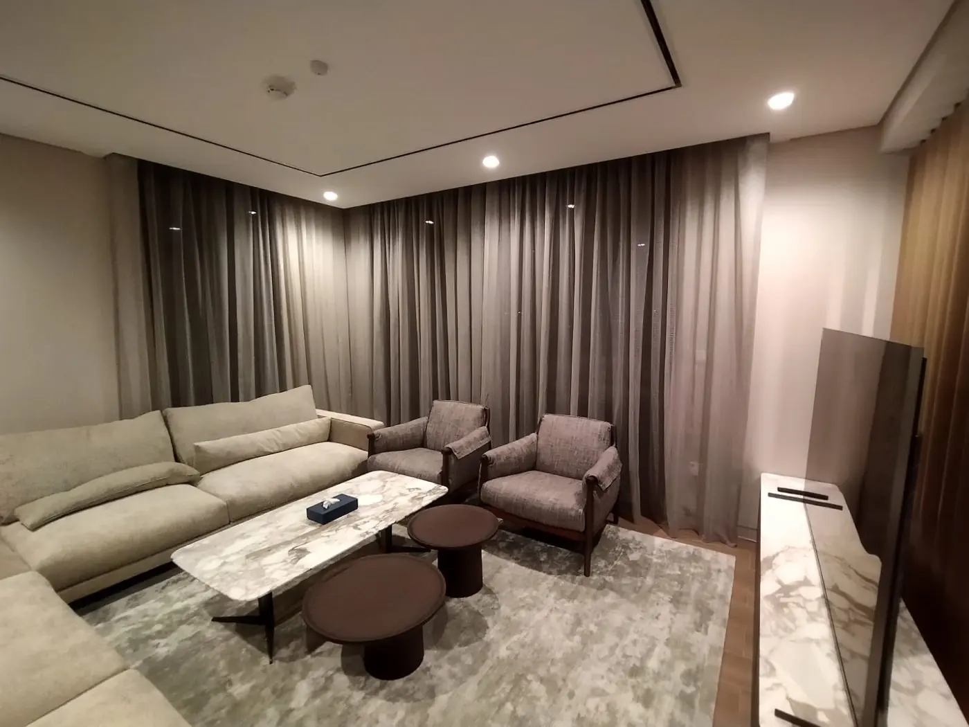 Custom curtains made and fitted in a Sharjah home by Al Noor Curtains — installation 18