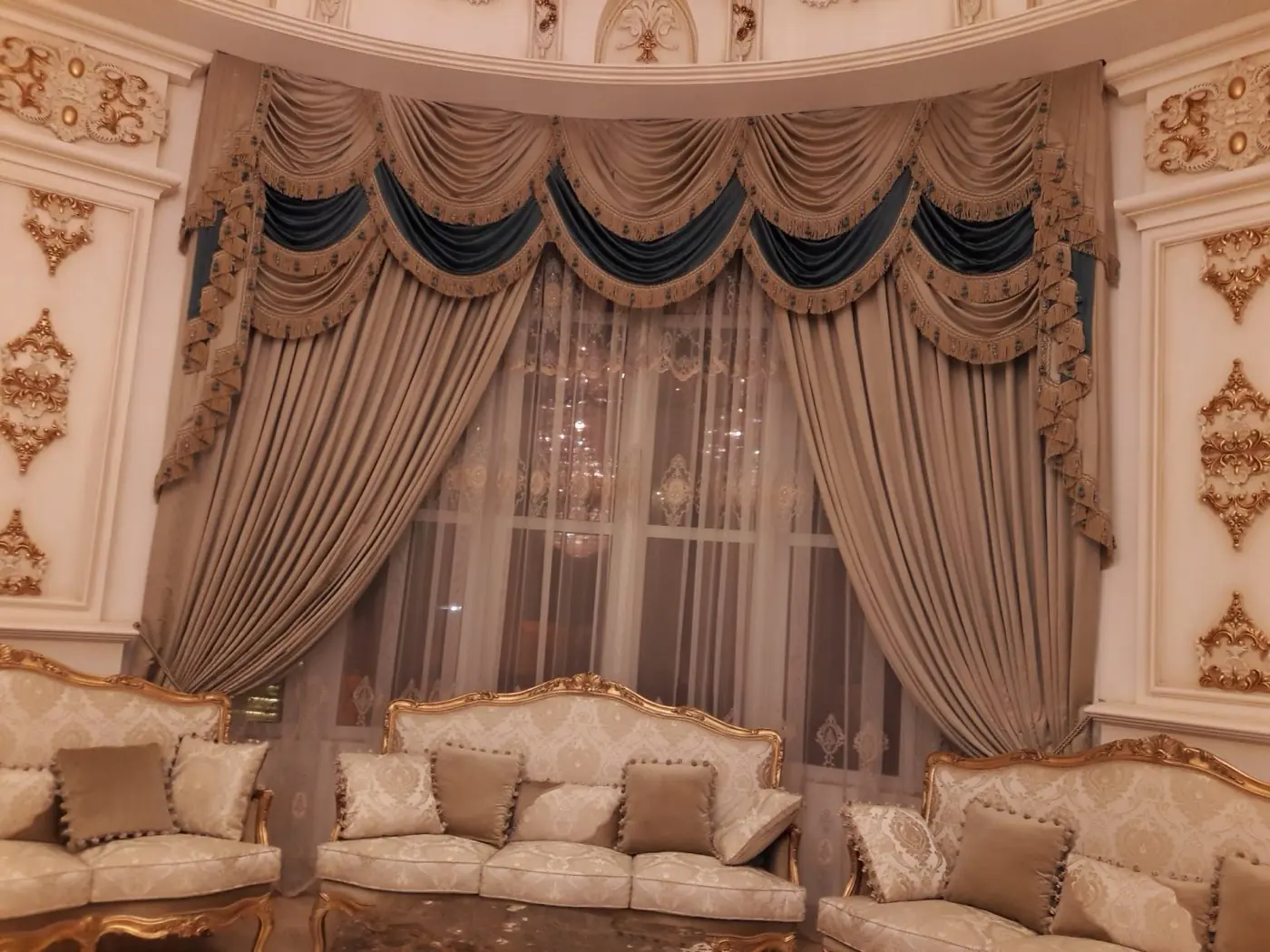 Custom curtains made and fitted in a Sharjah home by Al Noor Curtains — installation 23