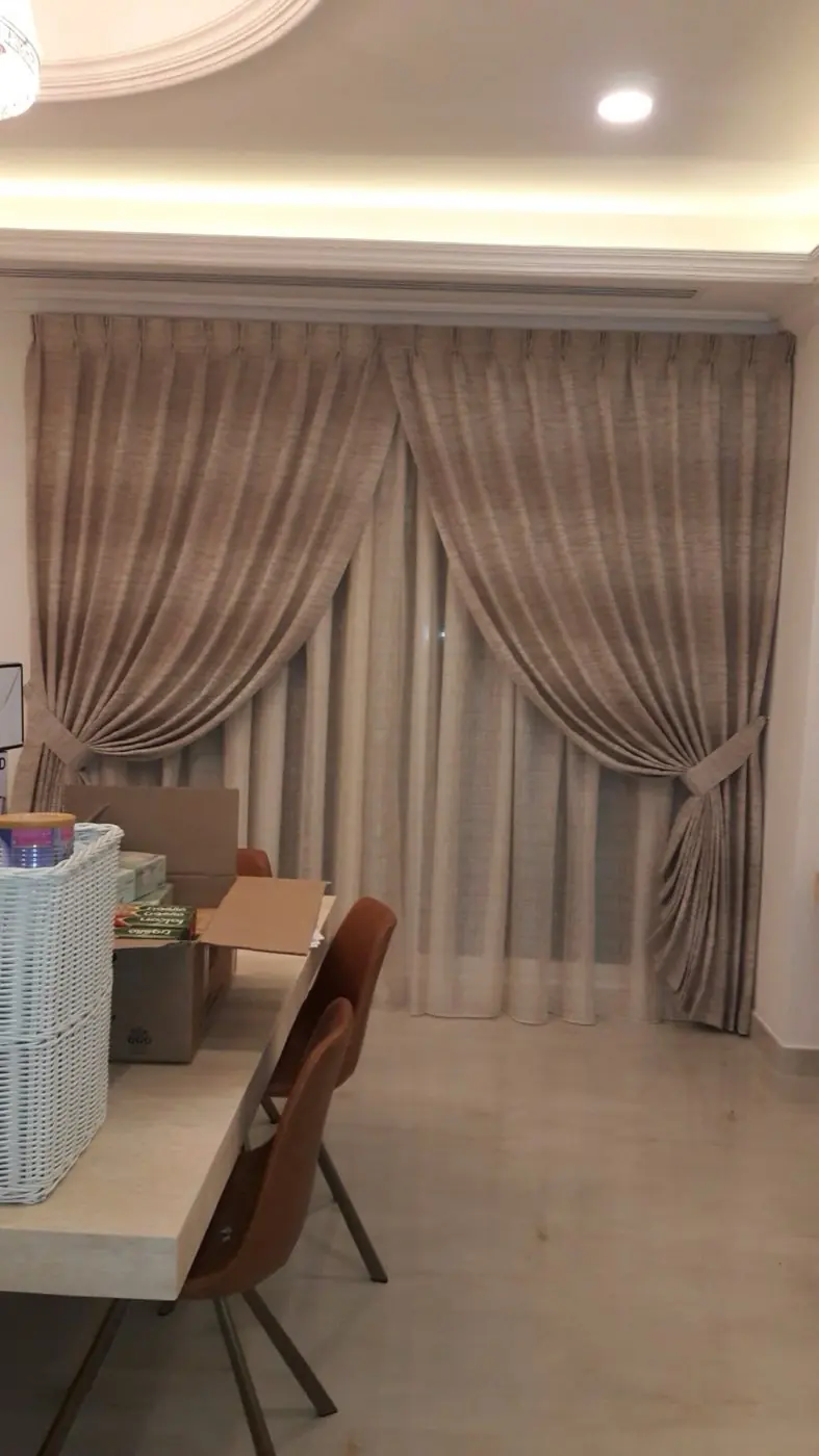 Custom curtains made and fitted in a Sharjah home by Al Noor Curtains — installation 27