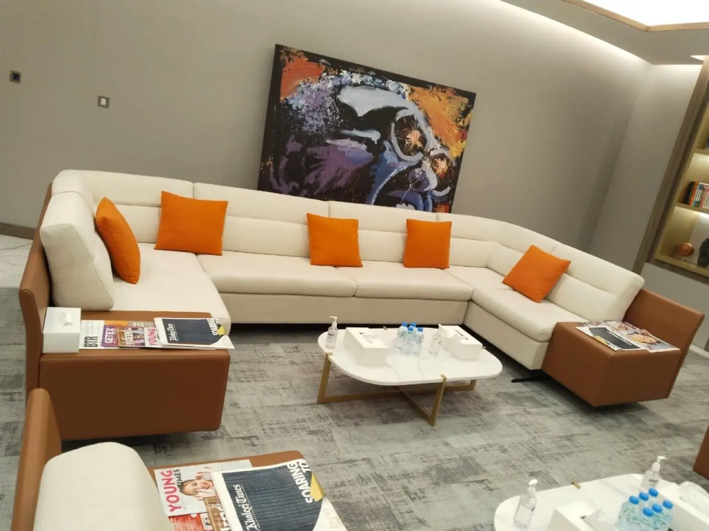 Customized majlis, sofa and bedroom furniture built and upholstered in Al Noor's Sharjah workshop — project 2