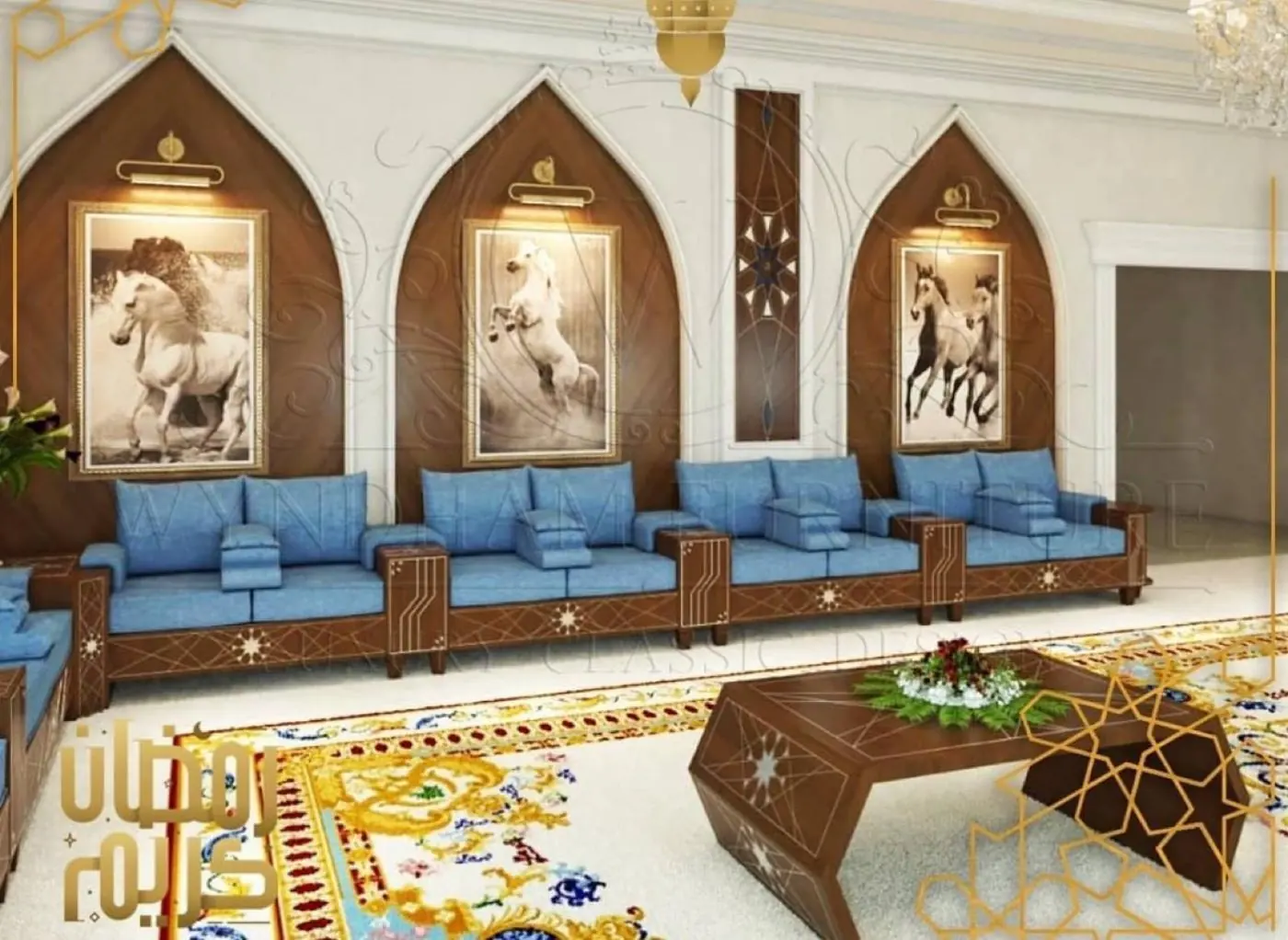 Wallpaper supplied and fitted in Sharjah by Al Noor