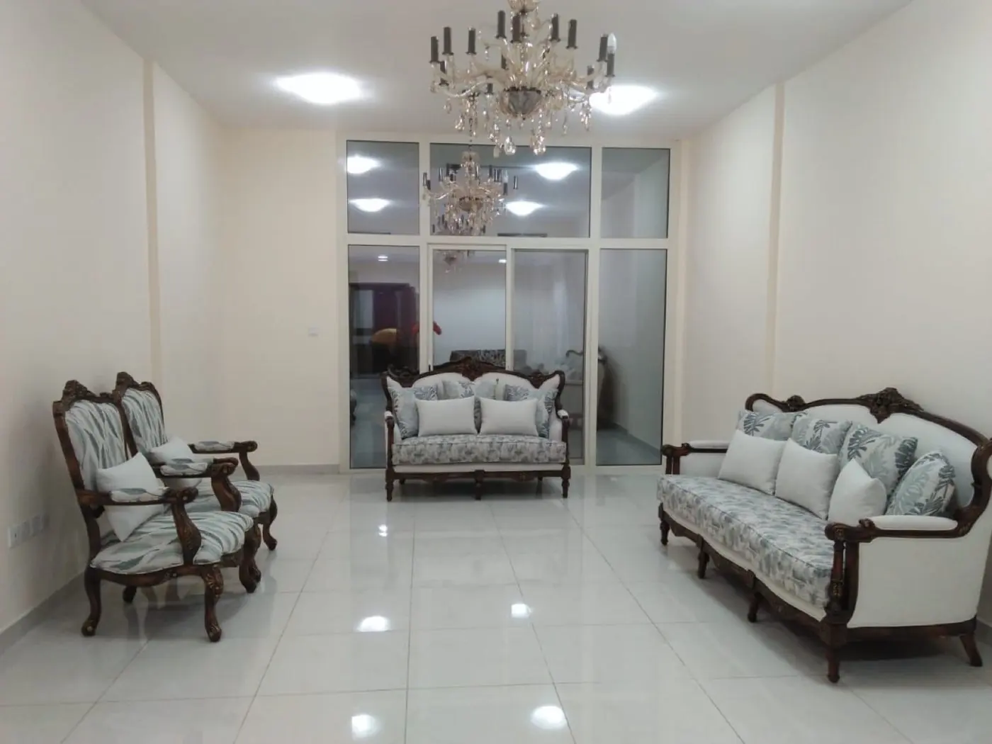 Customized majlis, sofa and bedroom furniture built and upholstered in Al Noor's Sharjah workshop — project 27
