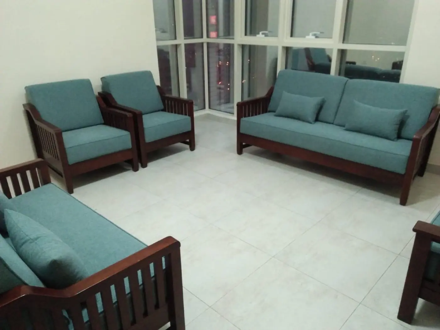 Customized majlis, sofa and bedroom furniture built and upholstered in Al Noor's Sharjah workshop — project 29